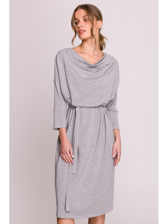 Stylove Stylove Sukienka wieczorowa S403 Szary Premium Fit