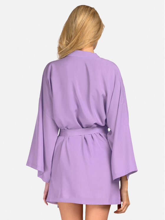 Miss Lou Miss Lou Accappatoio da spiaggia O-SP2-FL Viola