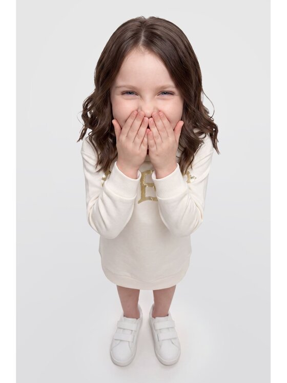 Guess Kids Guess Kids Sukienka codzienna 185348 Biały Classic Fit