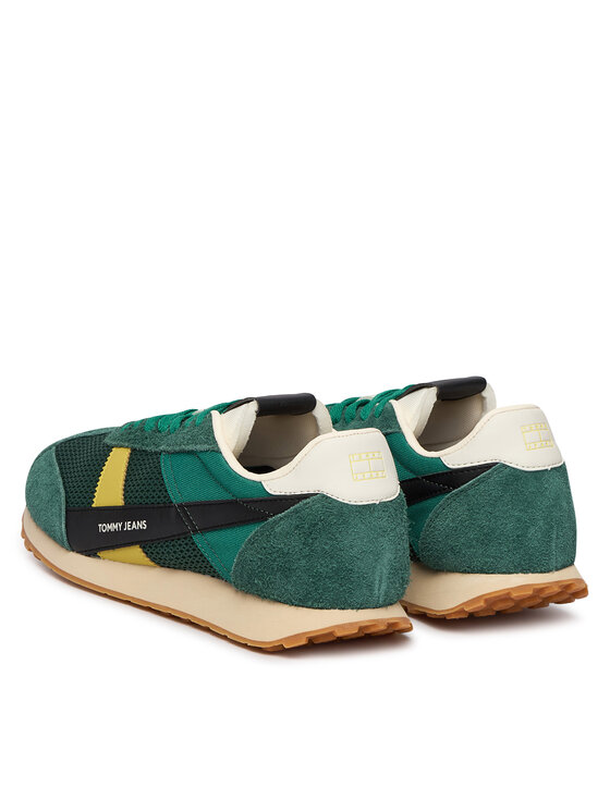 Tommy Jeans Tommy Jeans Sneakersy Retro Runner Archive Open Mesh EM0EM01715 Zelená