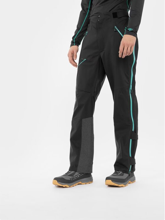 4F 4F Spodnie narciarskie H4Z22SPMN005-22S Czarny Regular Fit