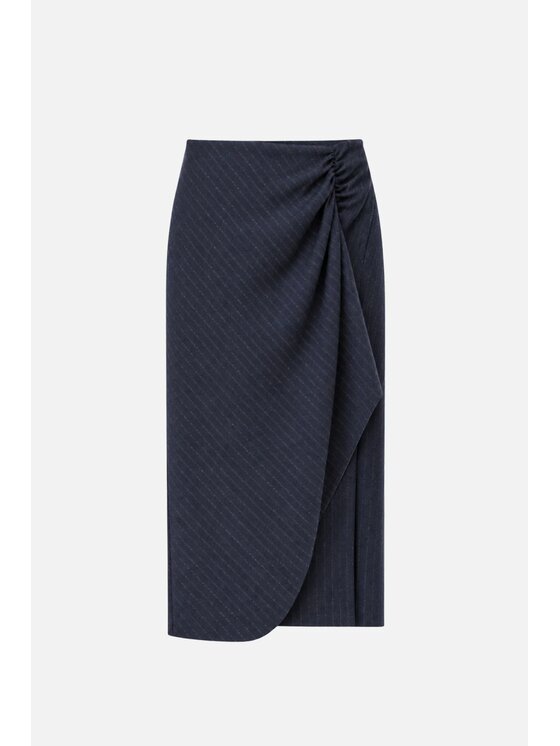 PINKO PINKO Spódnica midi Capena Granatowy Slim Fit