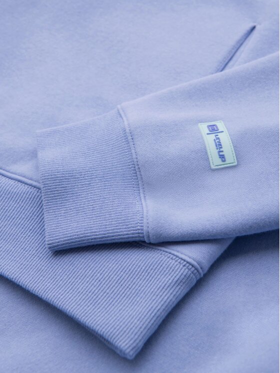 Ombre Ombre Bluza OU-SNBC-0105 Niebieski Regular Fit