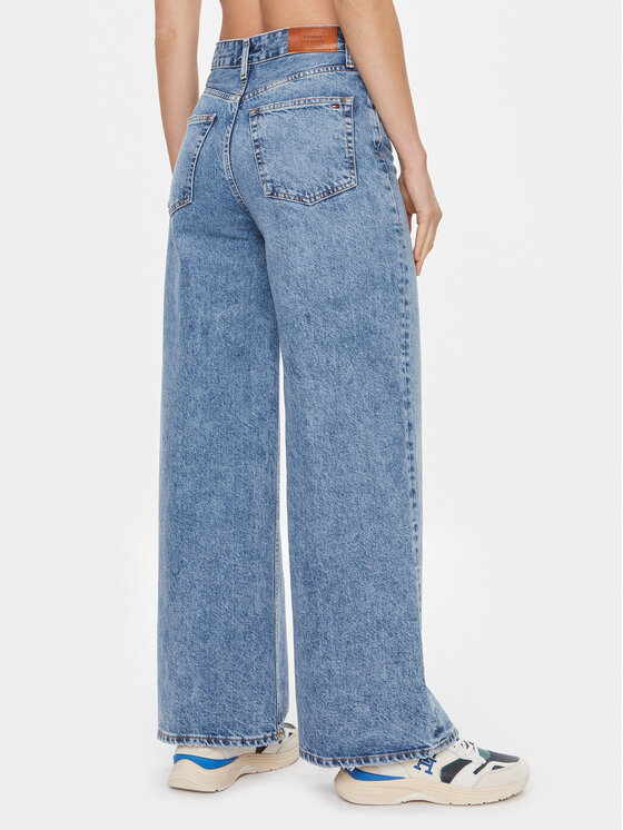 Tommy Hilfiger Tommy Hilfiger Farmer WW0WW39634 Kék Wide Leg