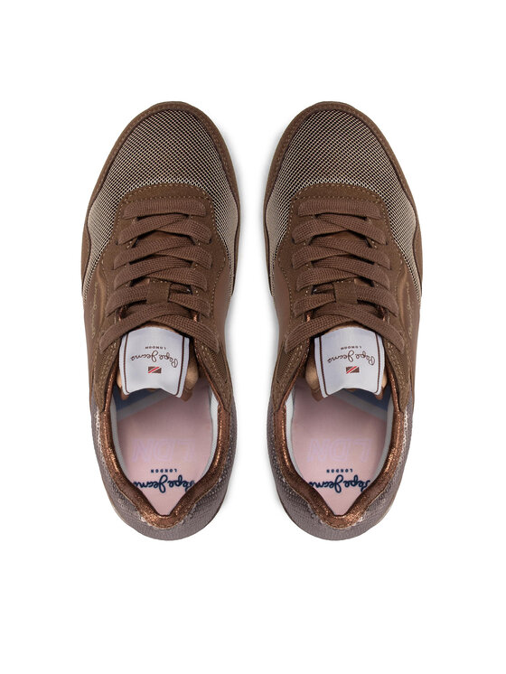 Pepe Jeans Pepe Jeans Sneakers London W Sequins PLS31382 Marrone
