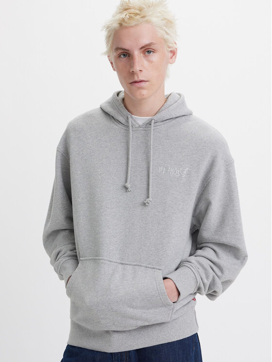 Levi's® Levi's® Majica dugih rukava Graphic 38479-0308 Siva Relaxed Fit