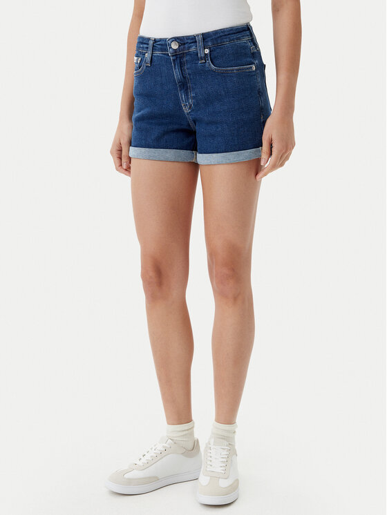Calvin Klein Jeans Calvin Klein Jeans Džínové šortky J20J225160 Tmavomodrá Regular Fit