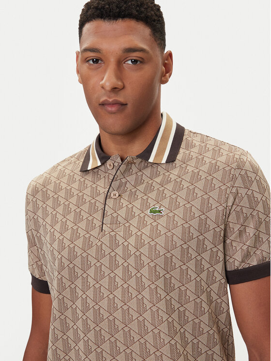 Lacoste Lacoste Tricou polo DH1417 Bej Regular Fit