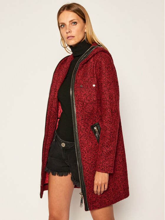 Cappotto di lana Cold Blood D2 Rosso Regular Fit
