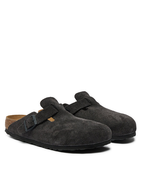 Birkenstock Birkenstock Šľapky Boston zamsz 1028552 Sivá