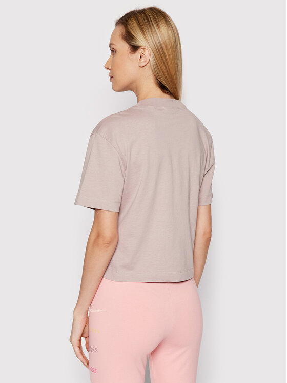 T-shirt Anne V2RI06 I3Z11 Marrone Relaxed Fit