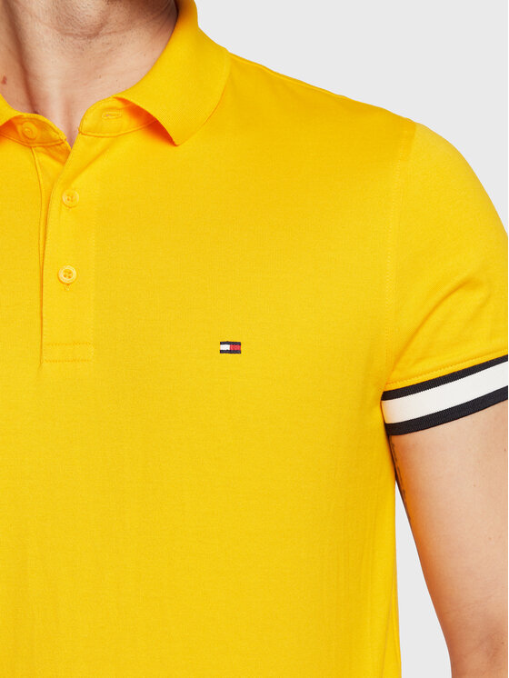 Polo Flag MW0MW29528 Giallo Slim Fit