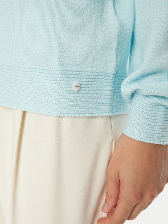 Olsen Olsen Sweter 11000585 Błękitny Regular Fit