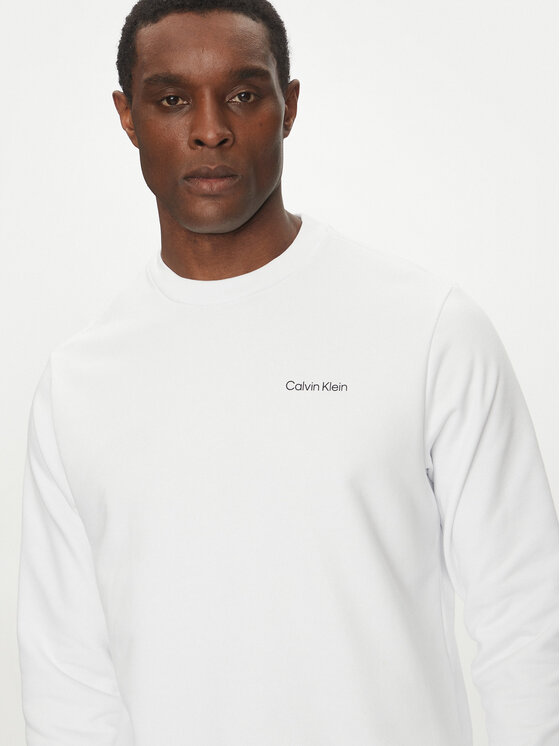 Calvin Klein Calvin Klein Pluus Linear Box Logo K10K114259 Valge Regular Fit