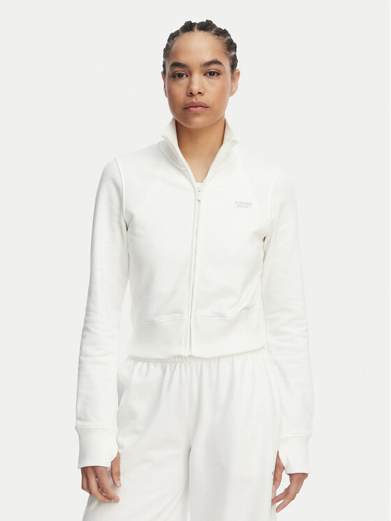 Tommy Jeans Tommy Jeans Mikina Metallic Logo DW0DW22580 Bílá Slim Fit
