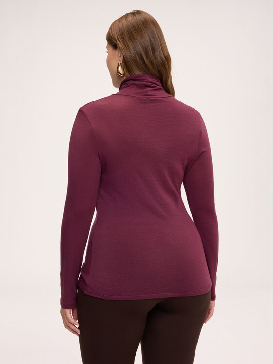Fiorella Rubino Fiorella Rubino Golf G019L009546N036 Bordowy Regular Fit