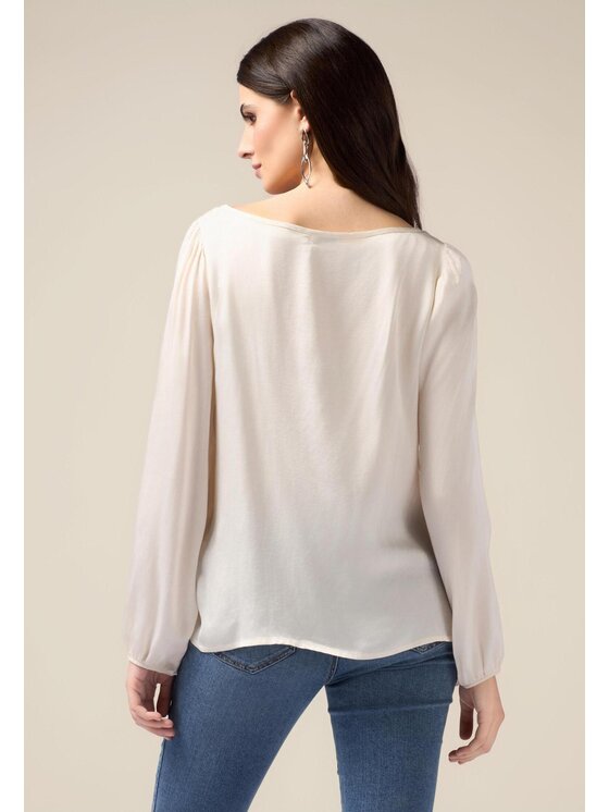 Oltre Oltre Blusa 2464R003023N021 Bianco Regular Fit