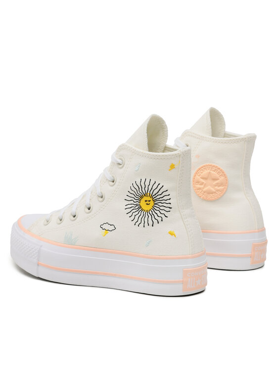 Converse Converse Sportbačiai Chuck Taylor All Star Lift Hi A03516C Écru