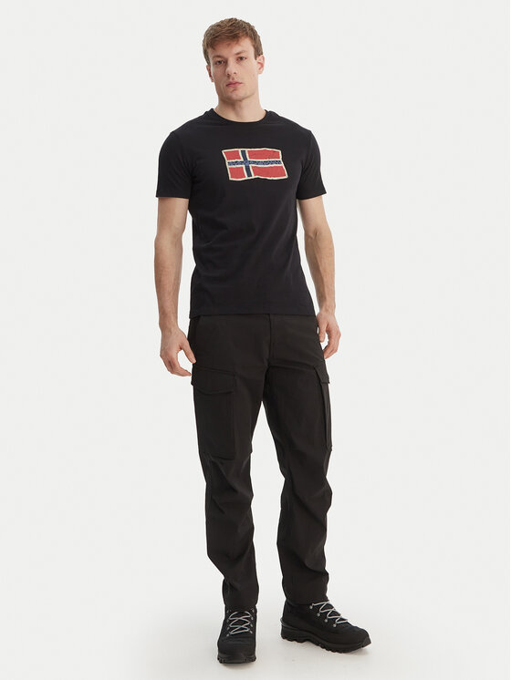 Napapijri Napapijri Футболка S-Mahsa NP0A4FZB Чорний Regular Fit