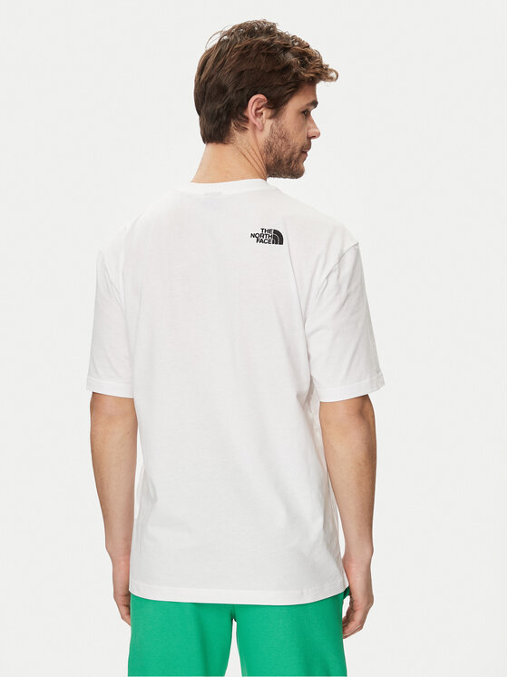 The North Face The North Face Marškinėliai Simple Dome NF0A87NR Balta Oversize