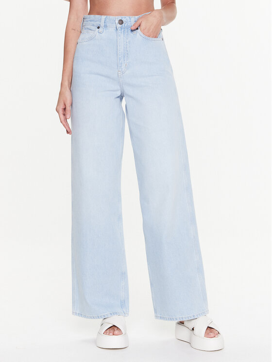 Calvin Klein Jeans hlače K20K205606 Modra Relaxed Fit