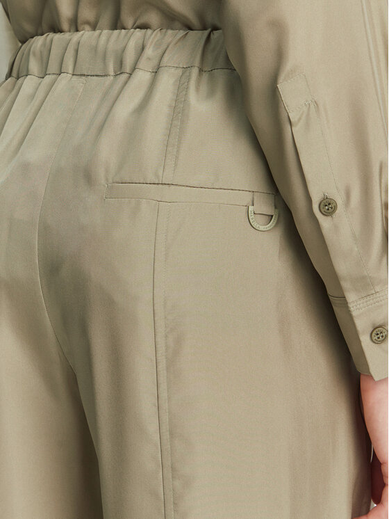 Marella Marella Pantaloni di tessuto Abetaia 2513131095 Verde Relaxed Fit