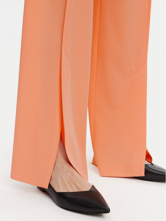 HUGO HUGO Штани з тканини Hezena 50537073 Оранжевий Regular Fit