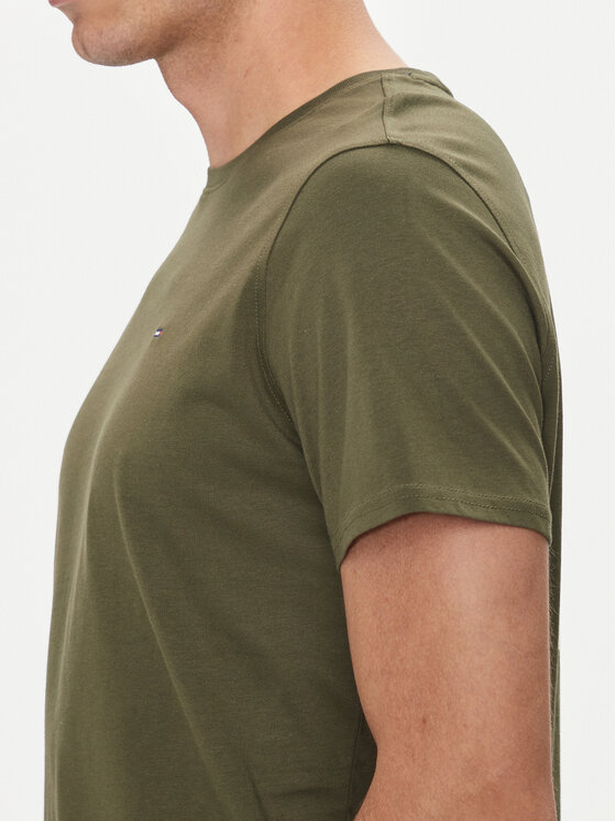 Tommy Jeans Tommy Jeans Тишърт DM0DM04411 Зелен Slim Fit