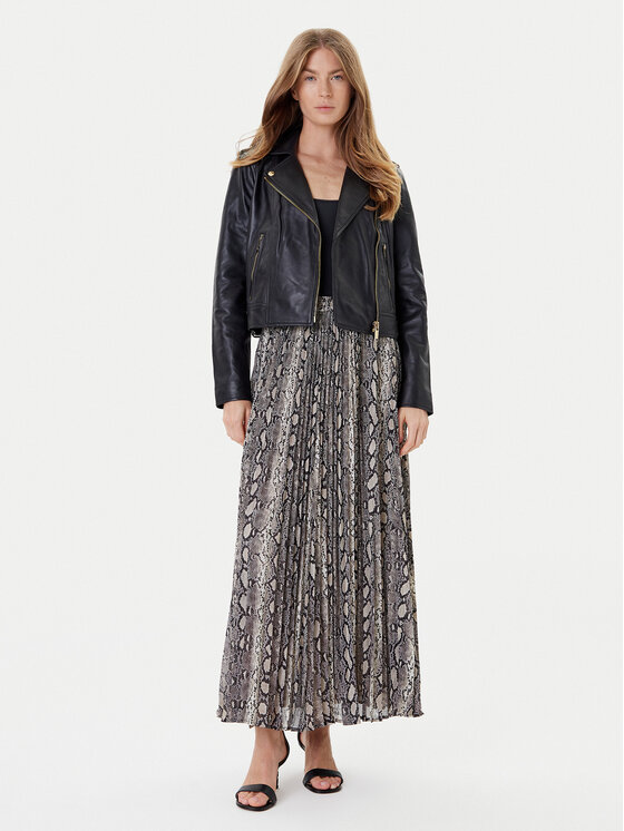MICHAEL Michael Kors MICHAEL Michael Kors Plesirana suknja MT570J5ABE Bež Regular Fit