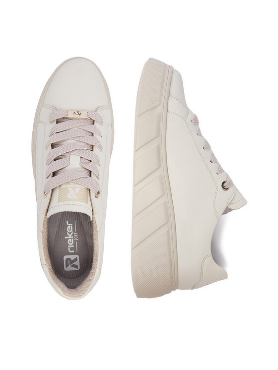 Rieker Rieker Sneakersy W2601-82 Bílá