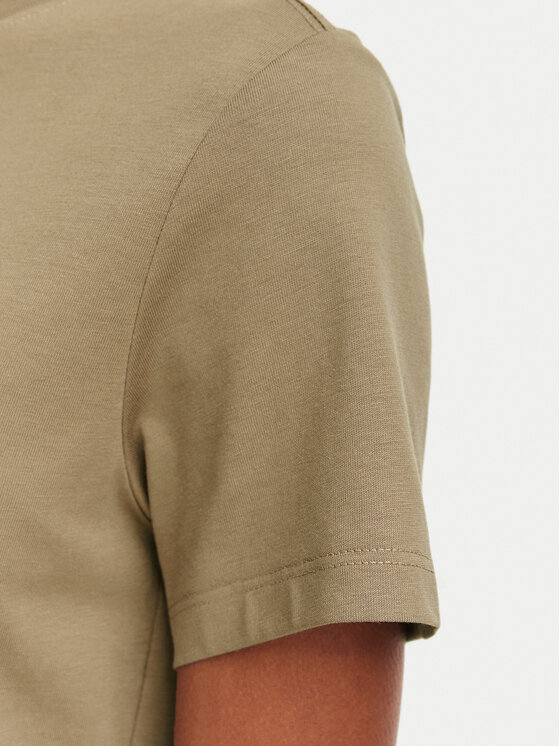 The North Face The North Face T-Shirt Evolution Simple Dome Slm NF0A8FX7 Brązowy jasny Regular Fit