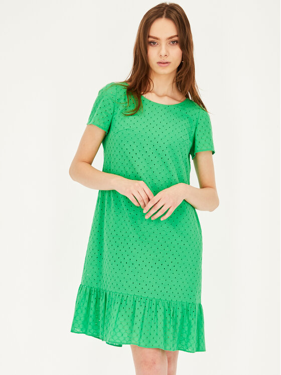 L’AF L’AF Sukienka letnia Karolin Zielony Regular Fit