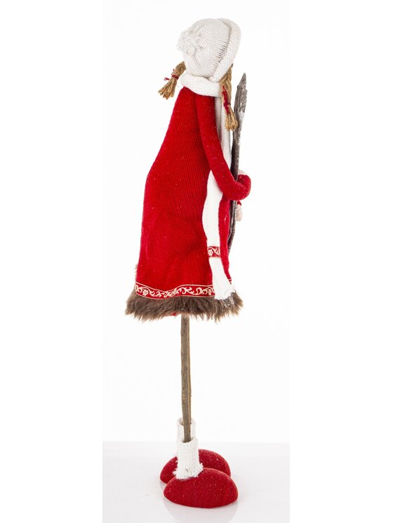 MIAhome MIAhome Figurka SUKIYA-3 z nartami Czerwony