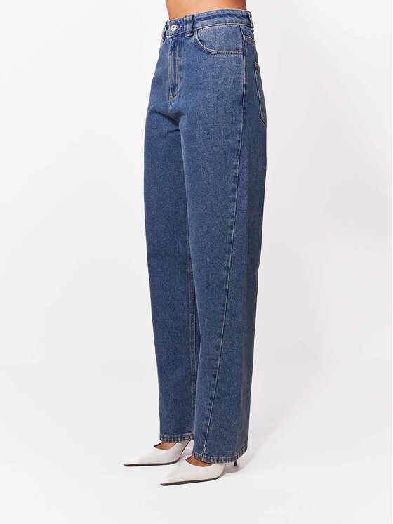 La Mania La Mania Jeansy TWIST Niebieski Basic Fit