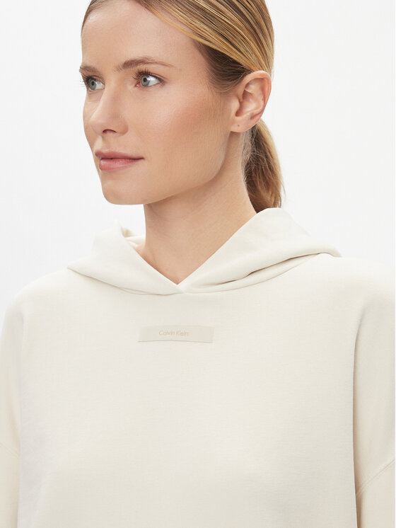 Calvin Klein Calvin Klein Mikina Micro Logo K20K206631 Écru Regular Fit