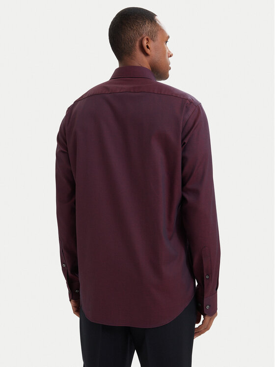 BOSS BOSS Srajca H-Joe 50560583 Bordo rdeča Regular Fit