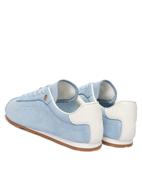 Tommy Hilfiger Tommy Hilfiger Sneakersy Th Bella Low Runner Suede FW0FW09189 Błękitny