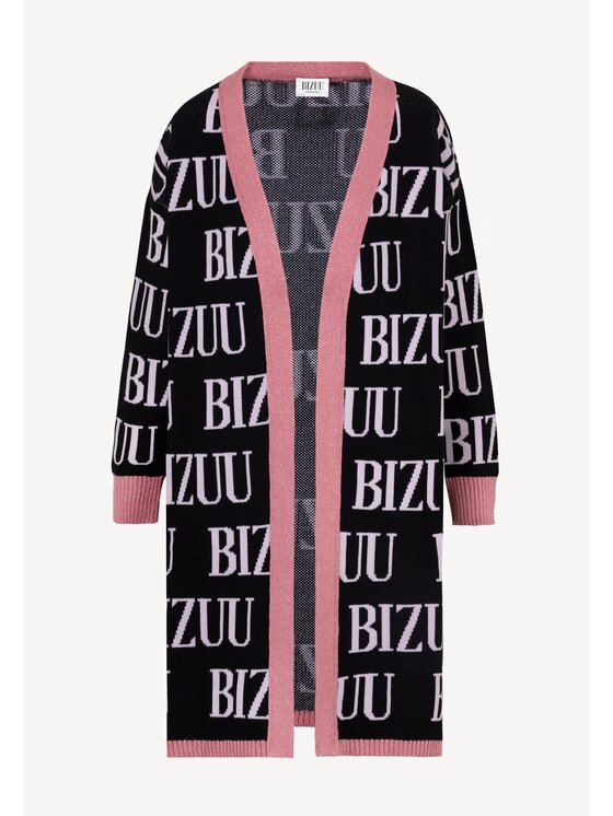 BIZUU BIZUU Kardigan CHIOS Czarny Standard Fit