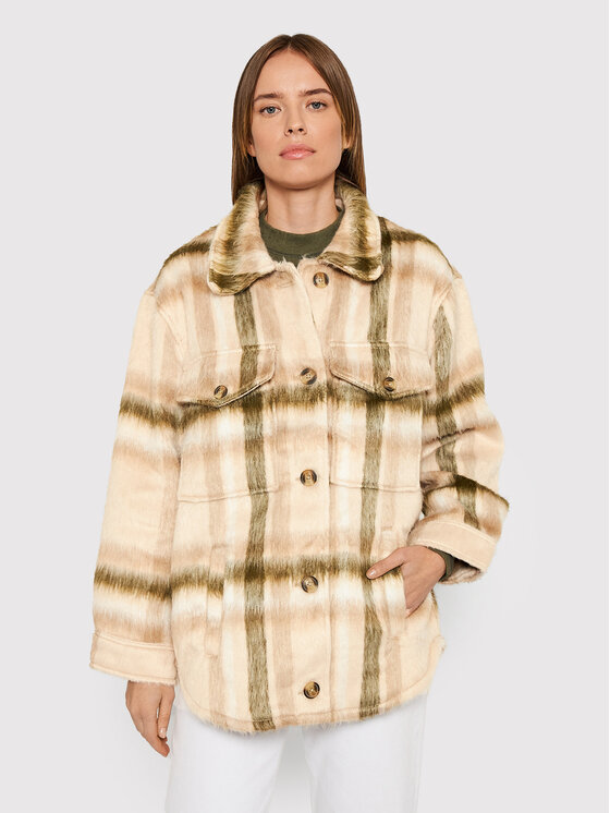 American Eagle American Eagle Демісезонна куртка 038-1383-3137 Бежевий Oversize