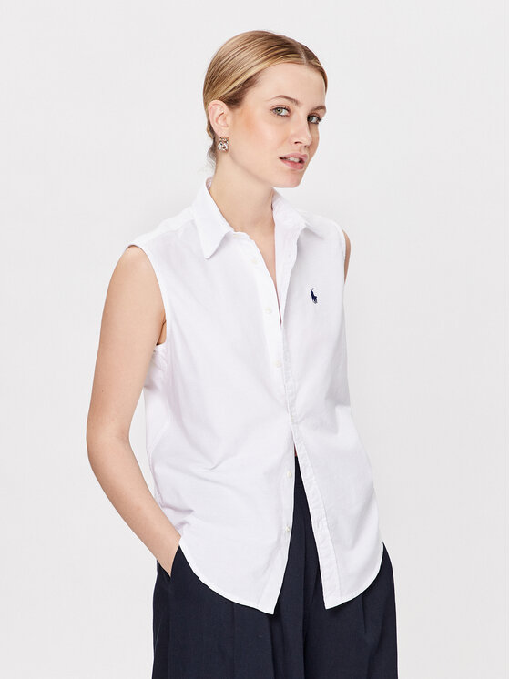 Polo Ralph Lauren Риза 211906520001 Бял Regular Fit