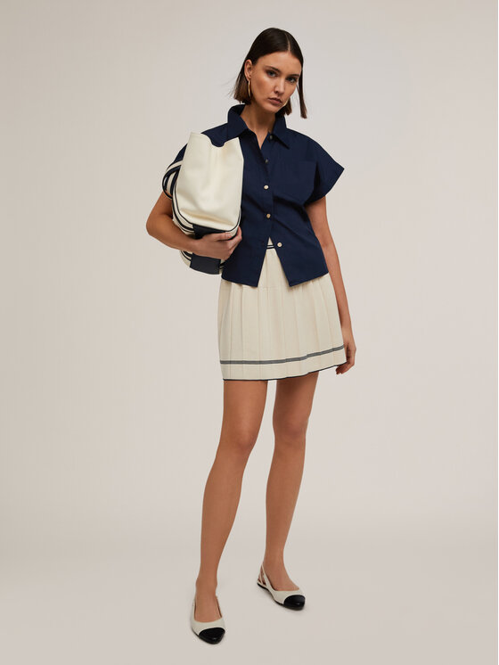 Motivi Motivi Minigonna 1660W000665N0S1 Bianco Flared Fit