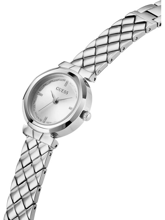 Guess Guess Hodinky GW0839L4 Stříbrná