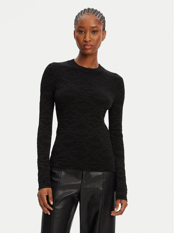 HUGO HUGO Pulover Satero 50542604 Negru Slim Fit