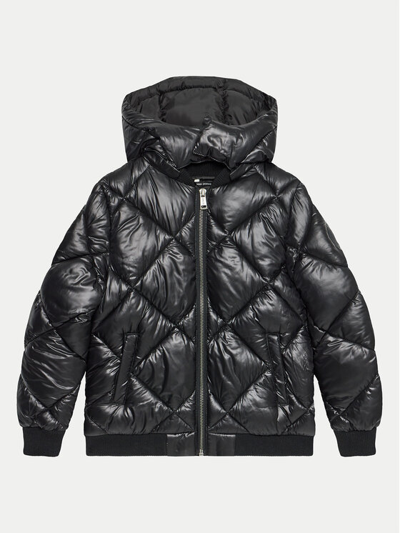 Guess Vatovaná bunda L4BL00 WEGY0 Čierna Regular Fit