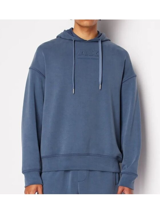 Armani Exchange Armani Exchange Mikina 3DZMAB ZJUBZ Tmavomodrá Regular Fit