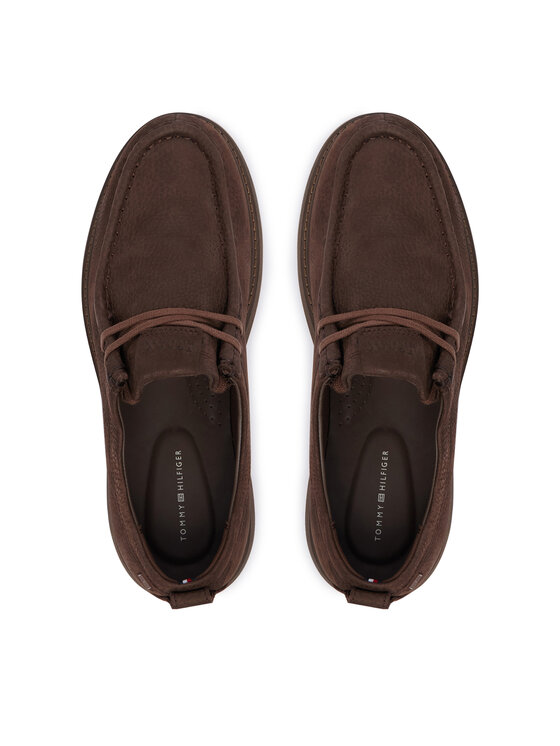 Tommy Hilfiger Tommy Hilfiger Nizki čevlji Comfort Nubuck Moc Toe Shoe FM0FM05975 Temno rjava