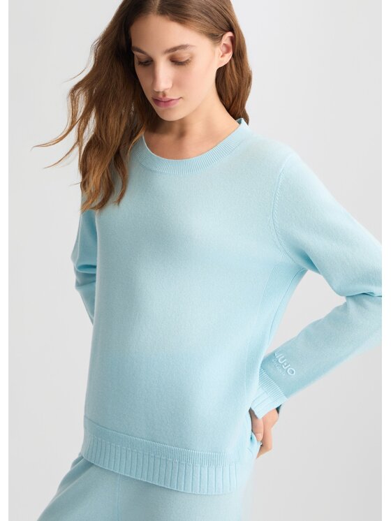 Liu Jo Liu Jo Maglione TA5075 Celeste Regular Fit