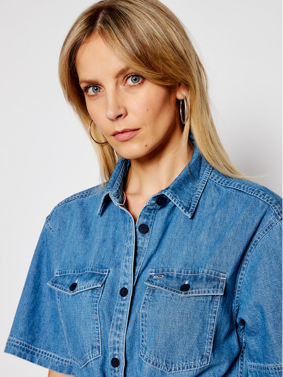Tommy Jeans Tommy Jeans Vestito di jeans DW0DW10215 Blu Regular Fit