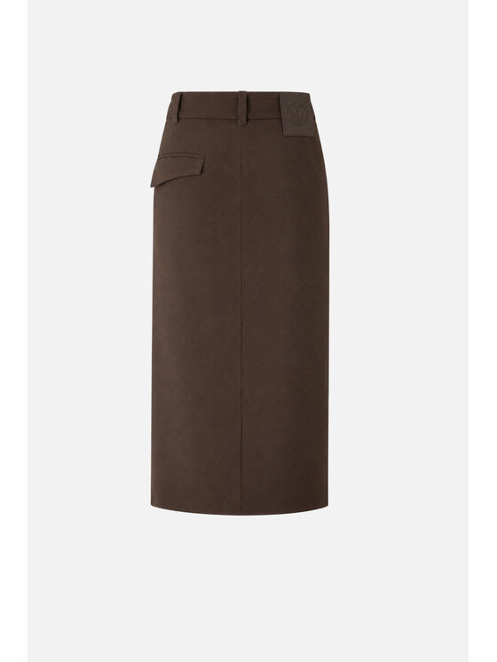 PINKO PINKO Spódnica midi Marzemino Gonna Brązowy Straight Fit
