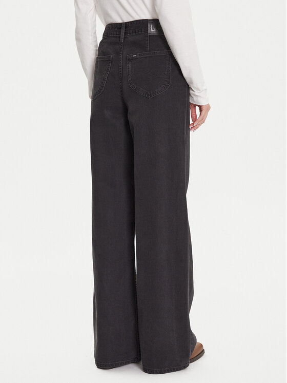 Lee Lee Džínsy Stella 112363522 Čierna Wide Leg